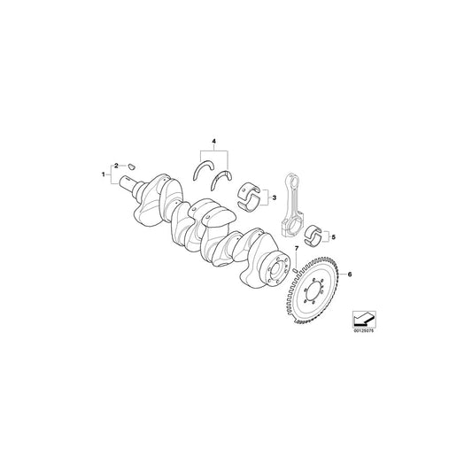 Genuine BMW 11217801195 R50 Bearing Shell "2" (Inc. One D)