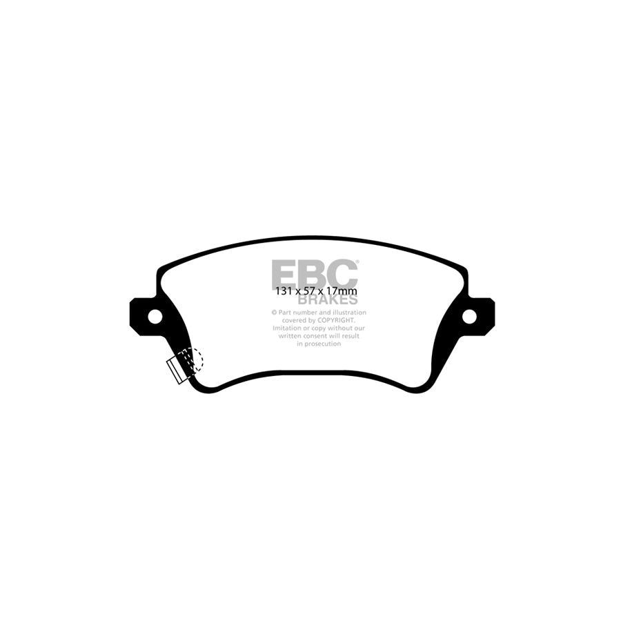 EBC PD13KF650 Toyota Corolla Yellowstuff Front Brake Pad & GD Disc Kit 2 | ML Performance UK Car Parts