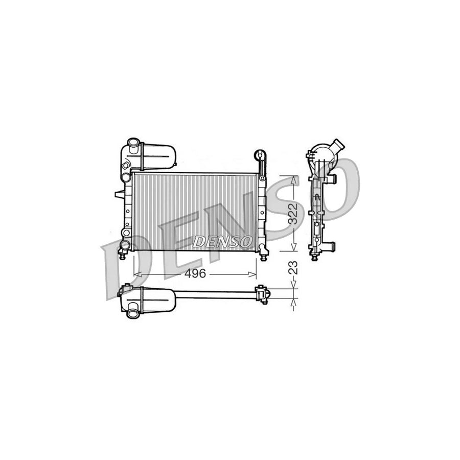 DENSO DRM09133 Engine Radiator