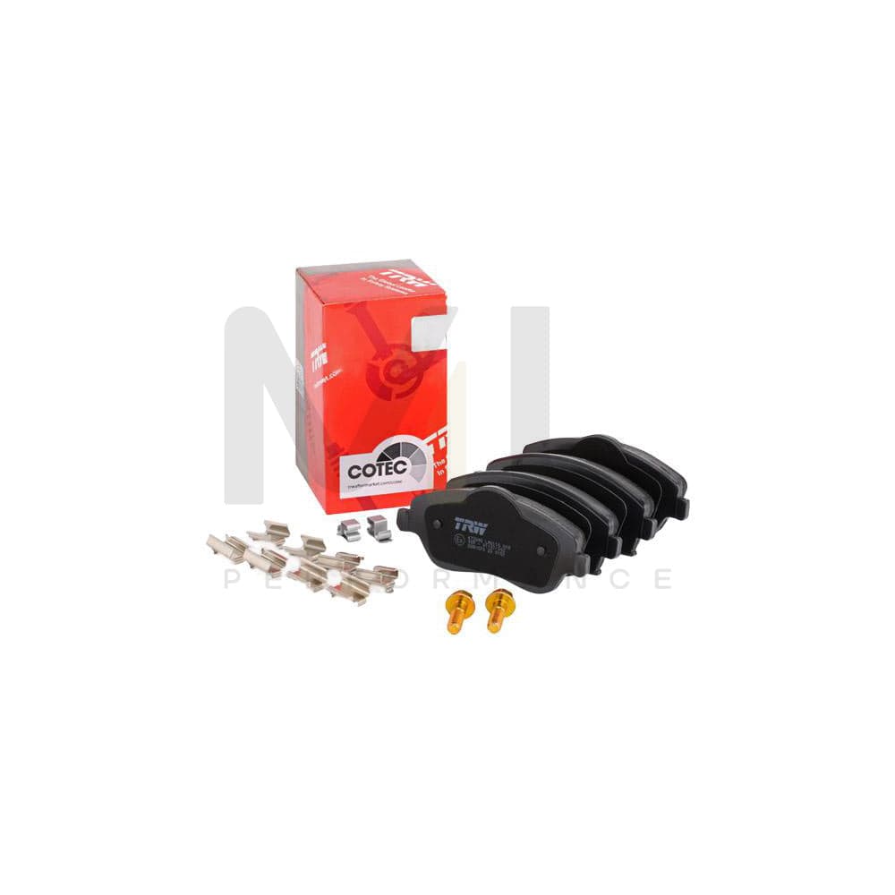 TRW Cotec Gdb1570 Brake Pad Set With Acoustic Wear Warning, With Brake Caliper Screws, With Accessories