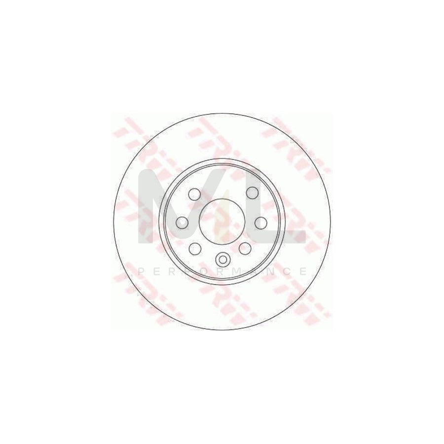 TRW DF4318 Brake Disc Vented  - 1 piece