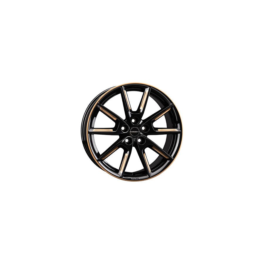 Borbet LX18 8x18 ET44 LX18 80844112557,1BGGSR Black Glossy Gold Spoke Rim Wheel