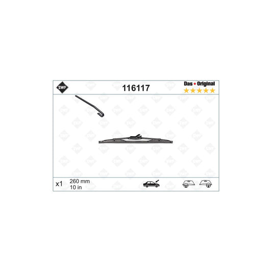 Swf Original Rear 116117 Wiper Blade