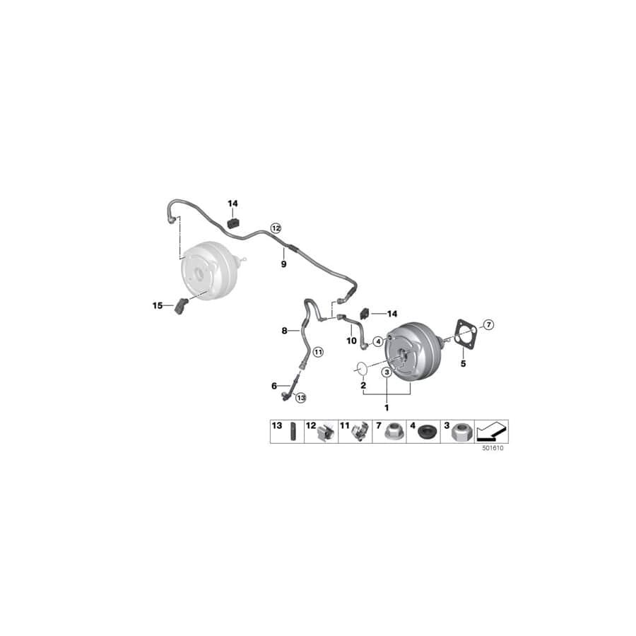 Genuine BMW 11668605208 G14 G31 G12 Rubber Grommet (Inc. 525d, 540i & 330dX)