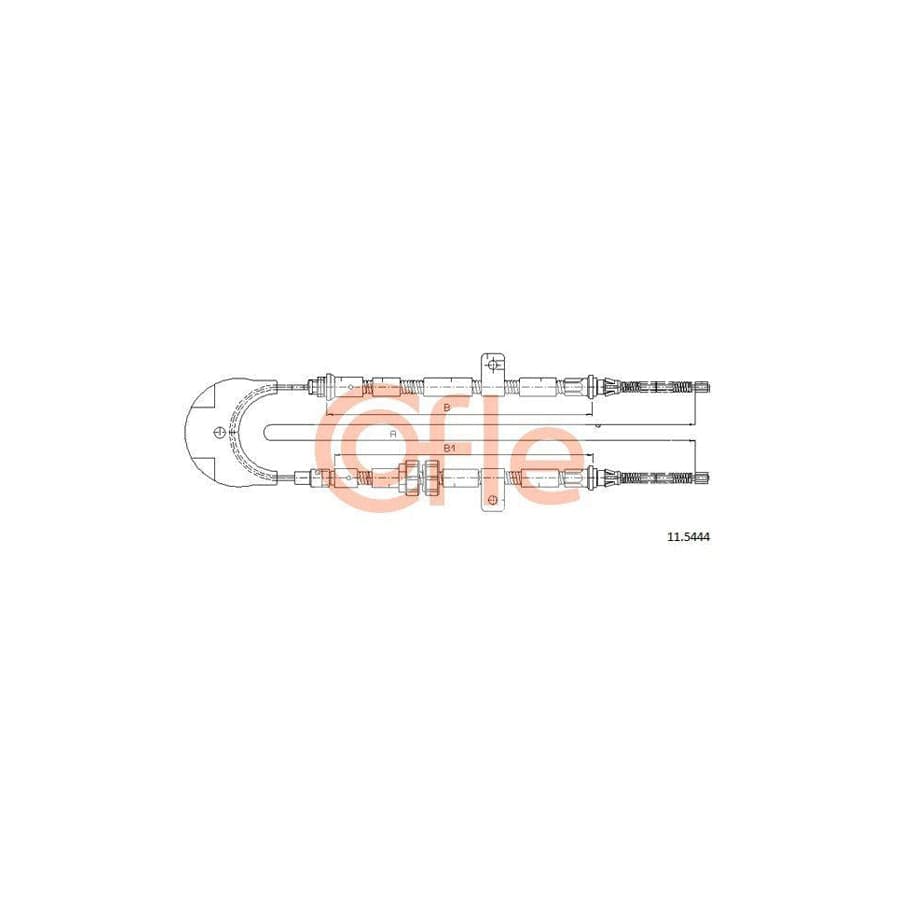 Cofle 11.5444 Hand Brake Cable for Ford Fiesta