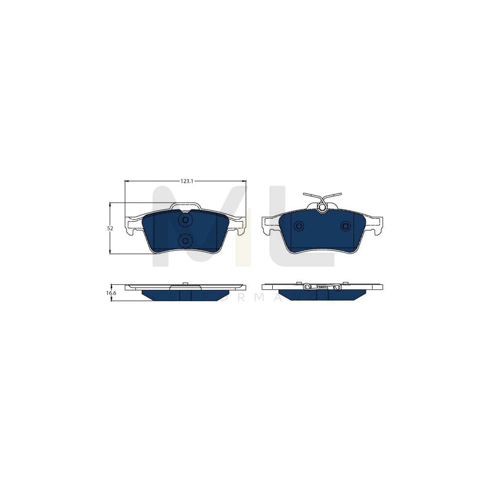 TRW Gdb1621Bte Brake Pad Set Not Prepared For Wear Indicator