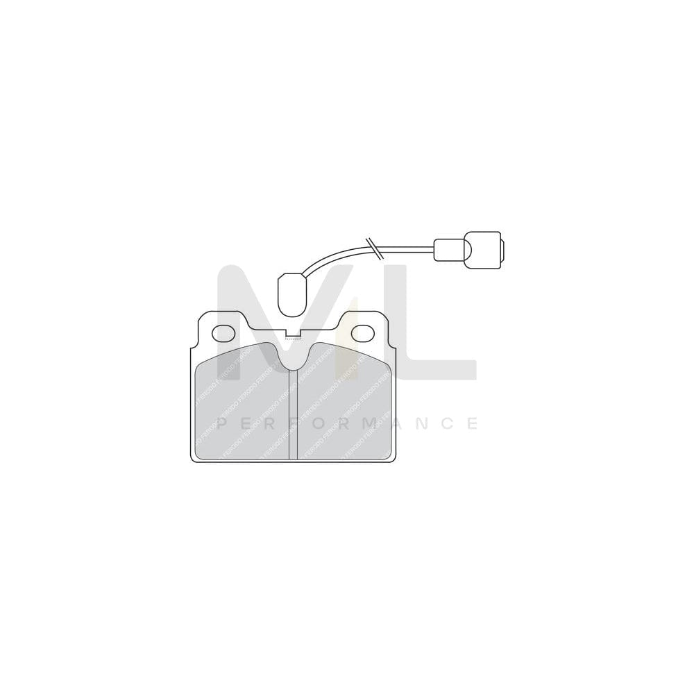 Ferodo FDB268 Brake Pad Set for Talbot Horizon Hatchback Incl. Wear Warning Contact