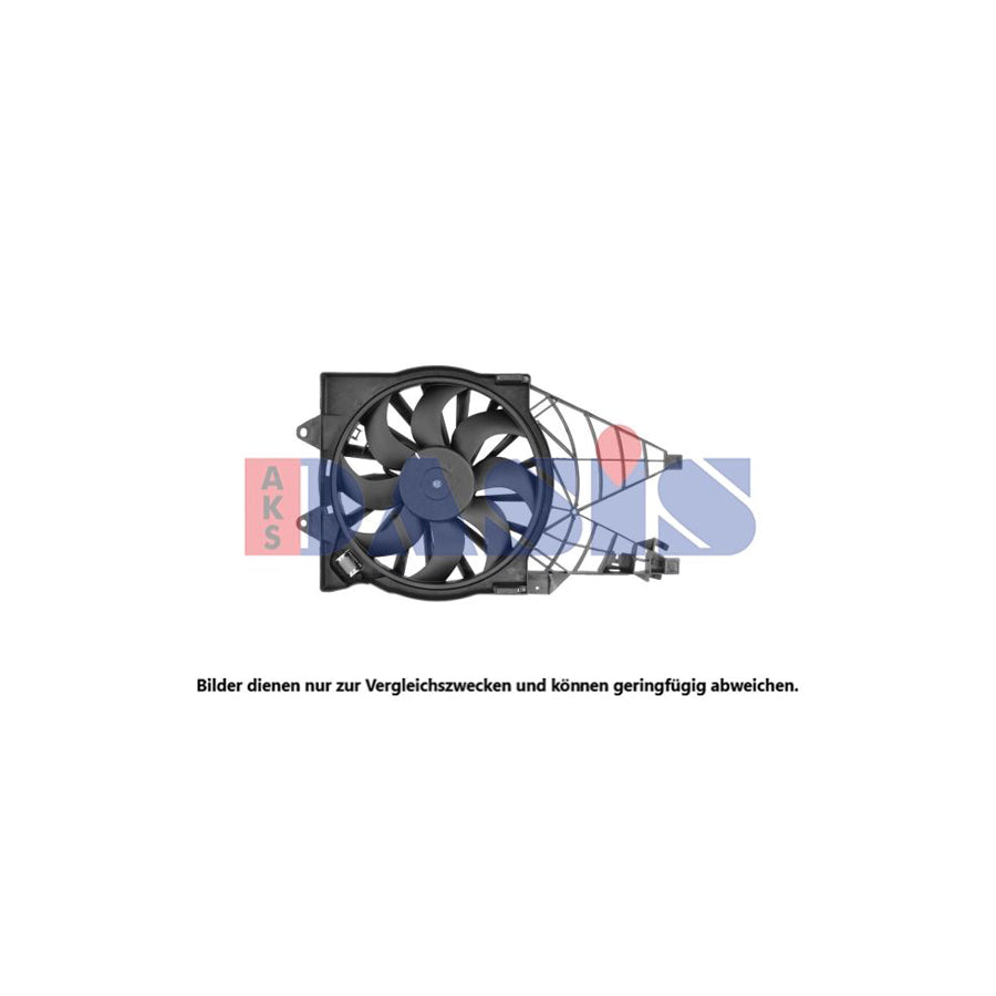 AKS Dasis 088007N Fan, Radiator for Fiat Linea (323, 110)