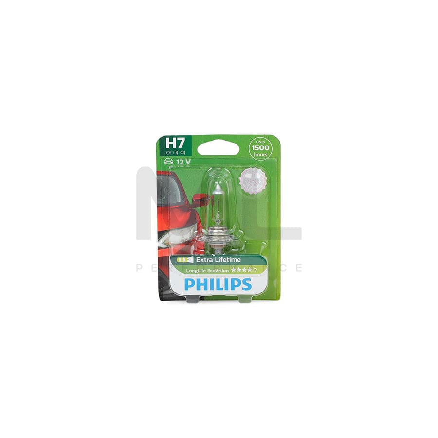 PHILIPS LongLife EcoVision 12972LLECOB1 Bulb, spotlight H7 12V 55W PX26d 3000K Halogen