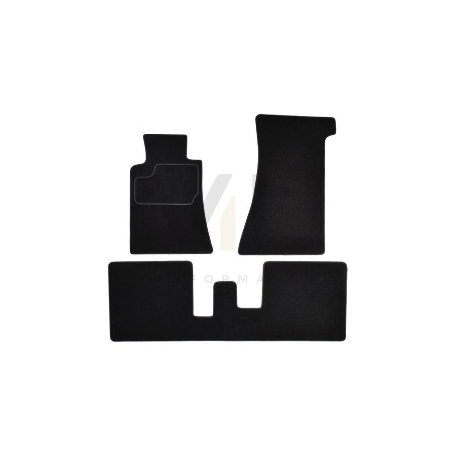 MAMMOOTH A041 MER345 PRM 01 Floor mat set suitable for MERCEDES-BENZ SL Convertible (R107) Textile, Front and Rear, Quantity: 3, Black