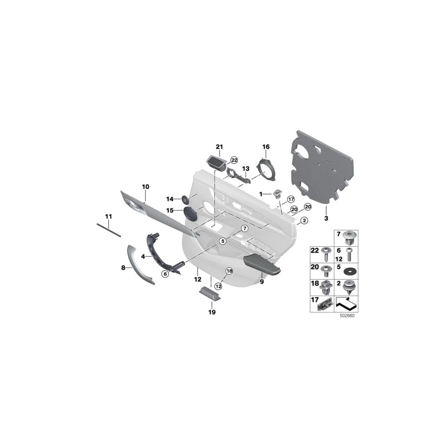 Genuine BMW 51427410972 F48 Decor Strip, Right FINELINE STREAM (Inc. X1 20dX, X1 20d & X1 20iX)