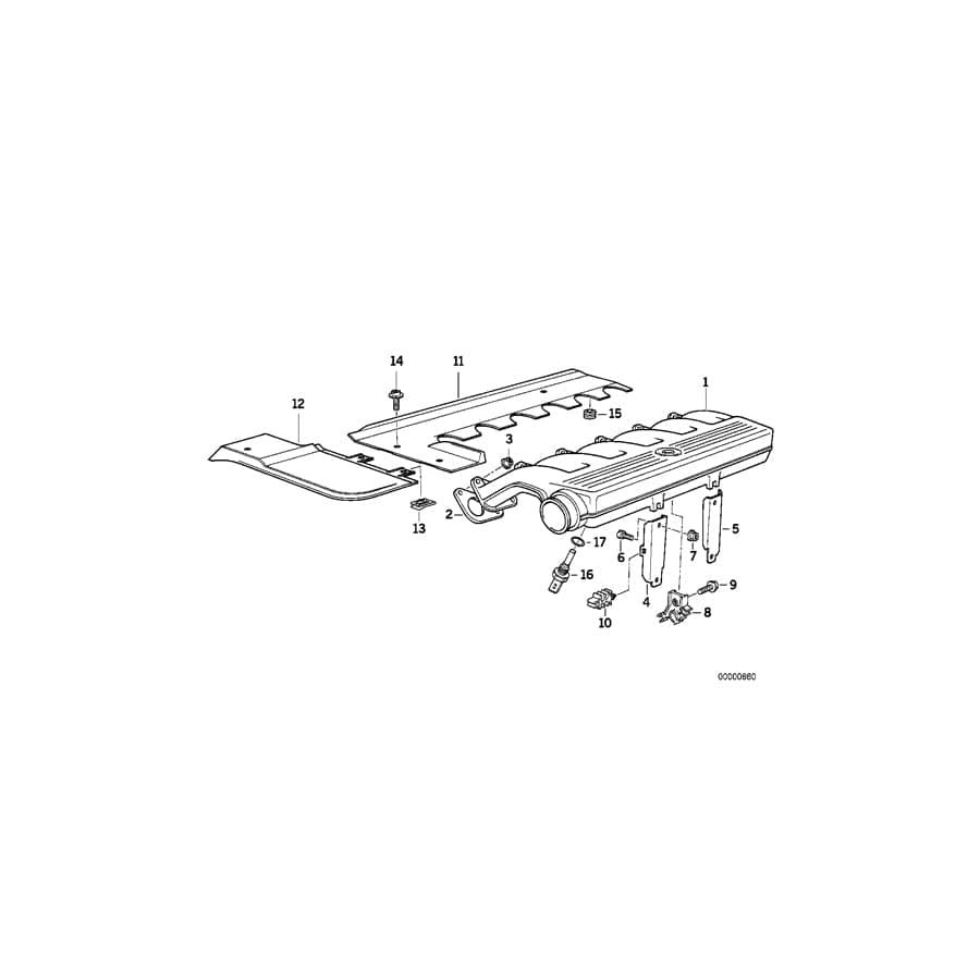 Genuine BMW 11612244384 E36 E34 Gasket Asbestos Free (Inc. 325td, 325tds & 525td)