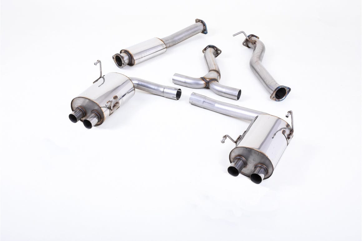 MillTek SSXSB53 Subaru Impreza Cat-Back with Burnt Titanium GT-100 Tips