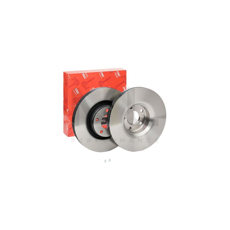 TRW DF4358S Brake Disc Vented, Painted, High-carbon  - 1 piece