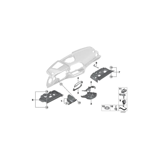 Genuine BMW 51167943207 G20 G21 Folding Box, Driver's Side CANBERRABEIGE (Inc. 330dX, 330i & 330d)