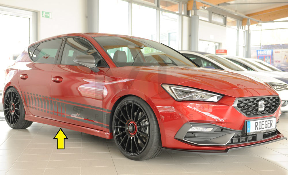 Rieger 00027052 SEAT Leon KL Side Skirt 4 | ML Performance UK Car Parts