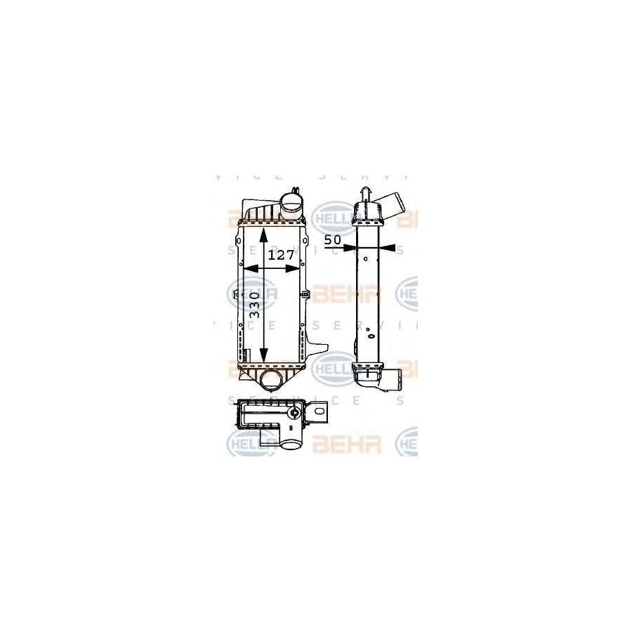 Hella 8ML 376 723-111 Intercooler
