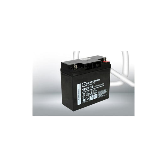Q-Batteries 12LS18 12V 18Ah lead fleece battery / AGM VRLA with VdS