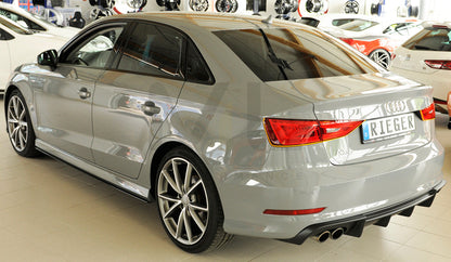 Rieger 00056807 Audi 8V A3 Rear Diffuser 6 | ML Performance UK Car Parts