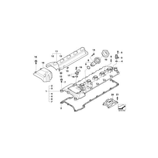 Genuine BMW 11127835172 E64 E60 E61 Ignition Coil Covering Zyl. 1-5 (Inc. M5 & M6)