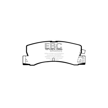 EBC DP629 Toyota Ultimax Rear Brake Pads - Akebono Caliper (Inc. Corolla & Levin) 2 | ML Performance UK Car Parts