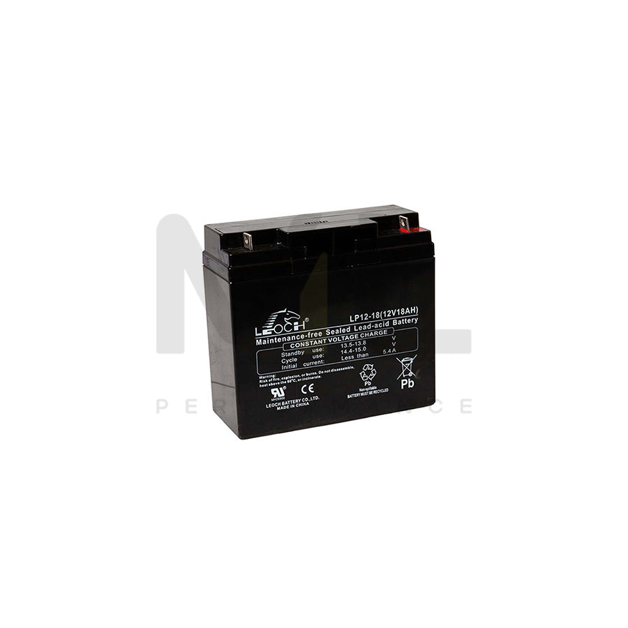 Leoch VRLA Sealed Battery 12V 18Ah (Spade)