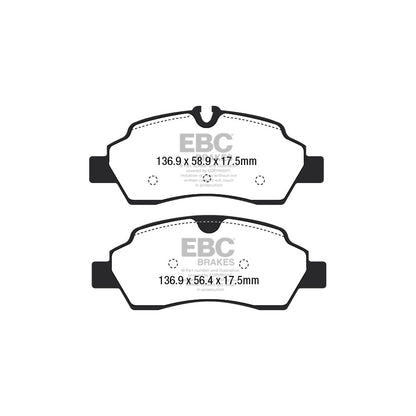 EBC DPX2222 Ford Transit Ultimax Rear Brake Pads 2 | ML Performance UK Car Parts