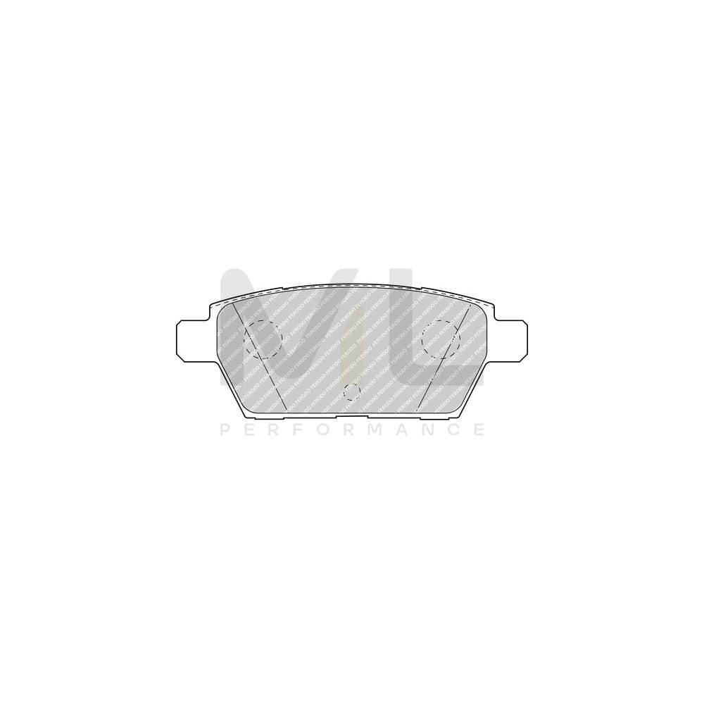 Ferodo Premier Eco Friction FDB4997 Brake Pad Set for Mazda 6 Not Prepared for Wear Indicator, Without Accessories