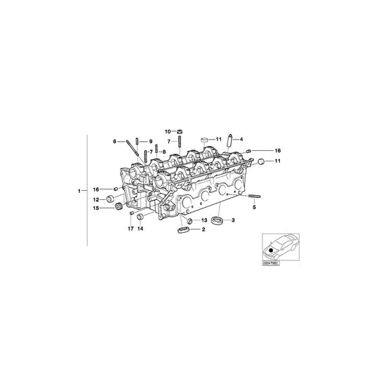 Genuine BMW 11121432424 E39 E38 Valve Seat Ring Intake 33,50mm (+0,4) (Inc. 535i, 735i & 735iL)