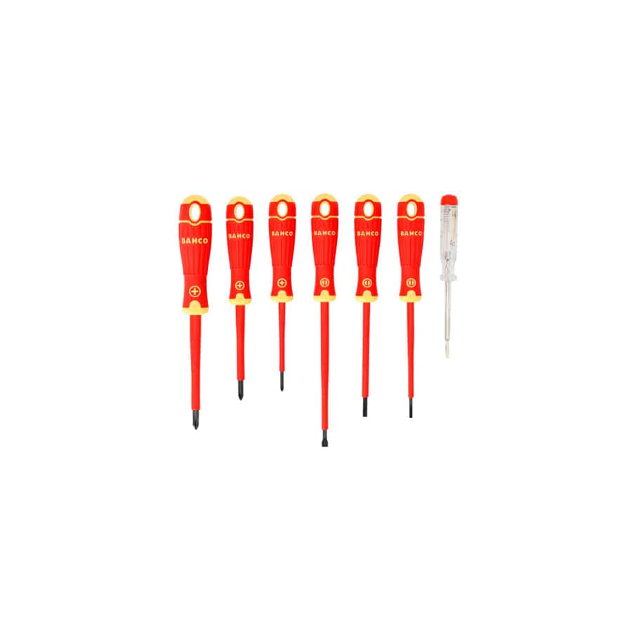Bahco BAH220027 B220.027 BAHCOFIT Insulated Screwdriver Set, 7 Piece