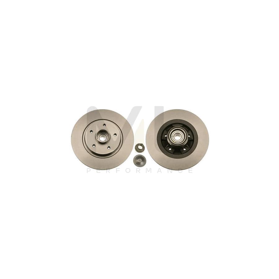 TRW DF6043BS Brake Disc for RENAULT KANGOO Solid, with ABS sensor ring, with wheel bearing  - 1 piece