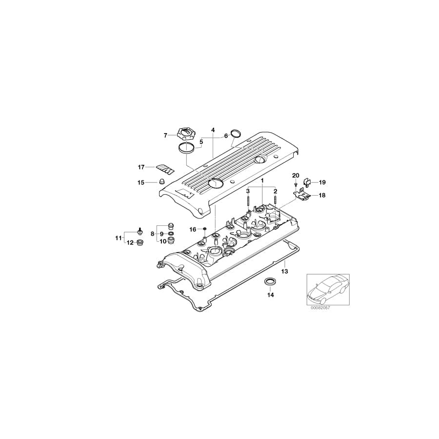 Genuine BMW 11127835907 E36 Cover (Inc. Z3 M)