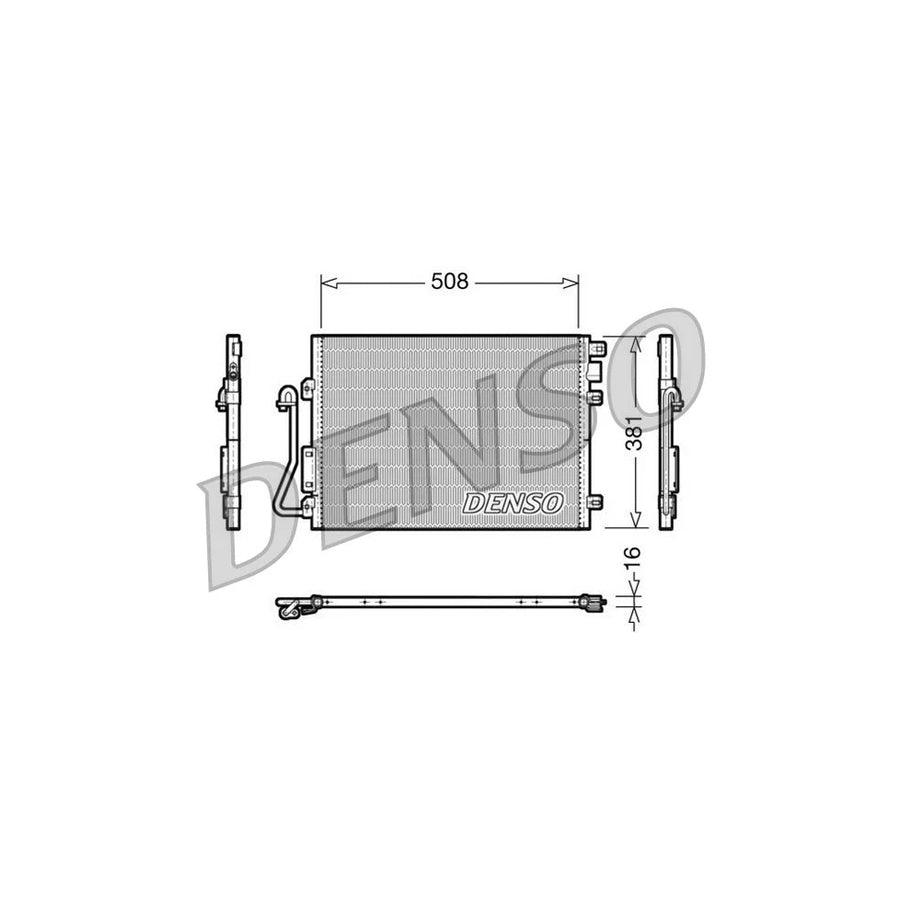 DENSO DCN37001 Air Conditioning Condenser