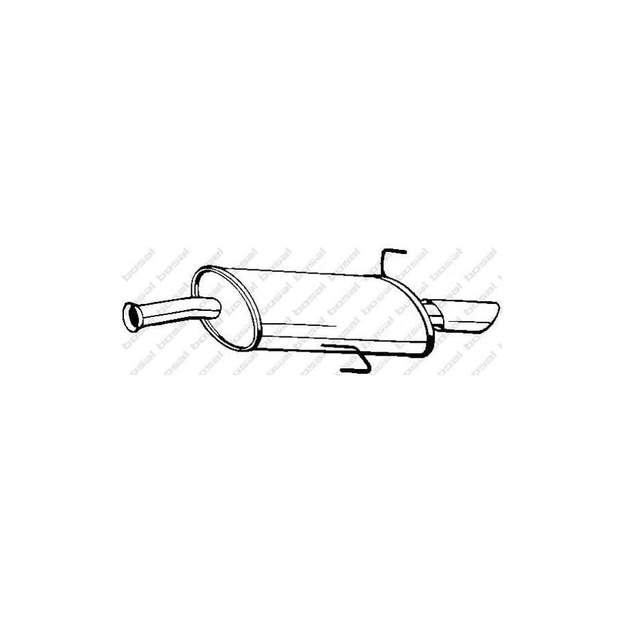 Bosal 105-105 Rear Silencer for Audi 80