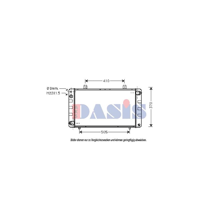 AKS Dasis 190000N Engine Radiator for Saab 900