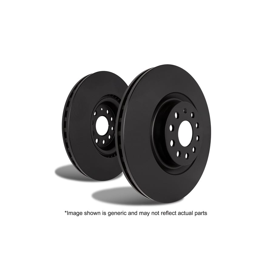 EBC PD02KF437 Renault Laguna 2 Redstuff Front Brake Pad & Plain Disc Kit - ATE Caliper 3 | ML Performance UK Car Parts