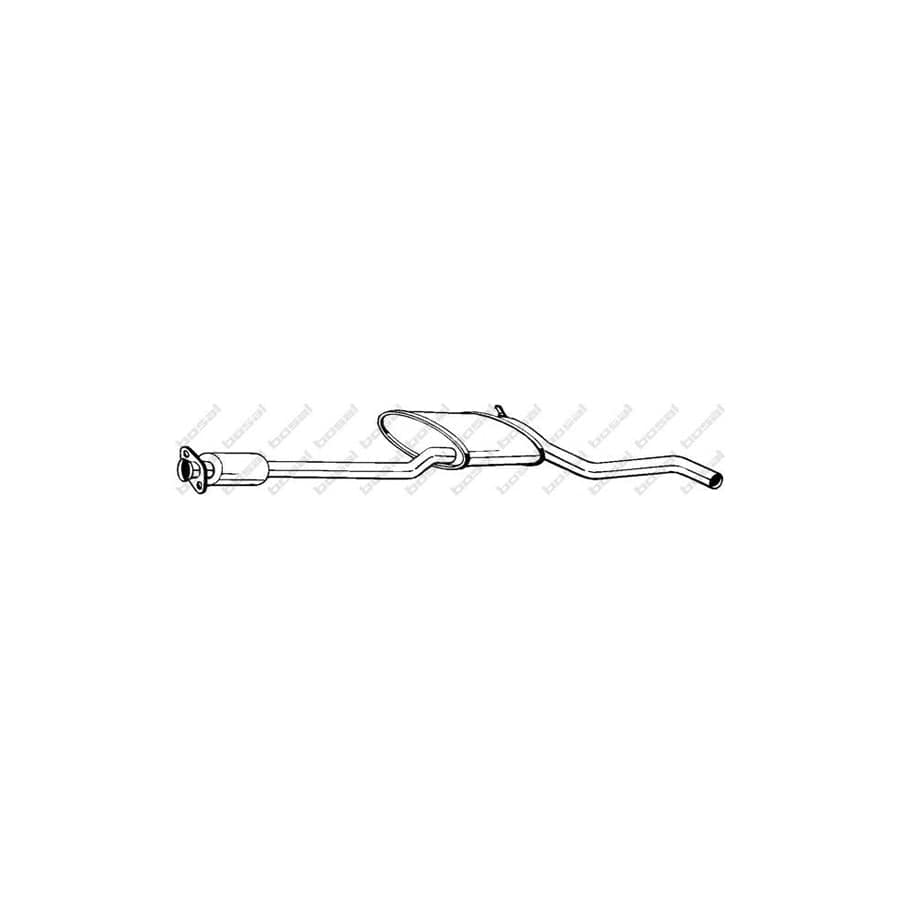 Bosal 284-717 Middle Silencer for Ford Sierra