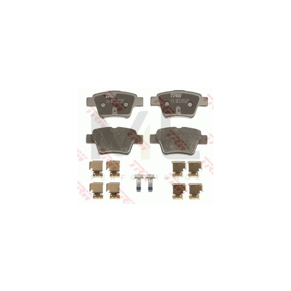 TRW Cotec Gdb1620 Brake Pad Set Not Prepared For Wear Indicator, With Brake Caliper Screws, With Accessories