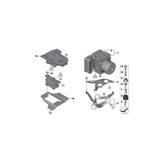 Genuine BMW 34512460503 E87 E90 E91 Exchange Hydraulic Unit Dsc (Inc. 330i, 323i & 325i)
