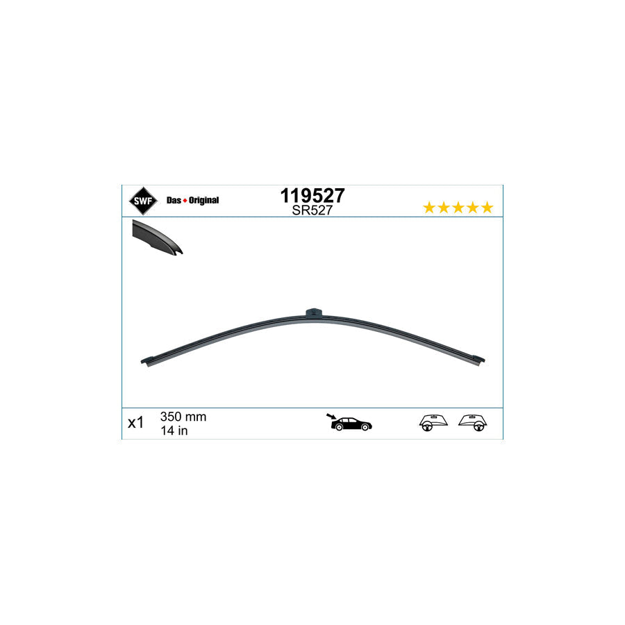Swf Visioflex Rear 119527 Wiper Blade