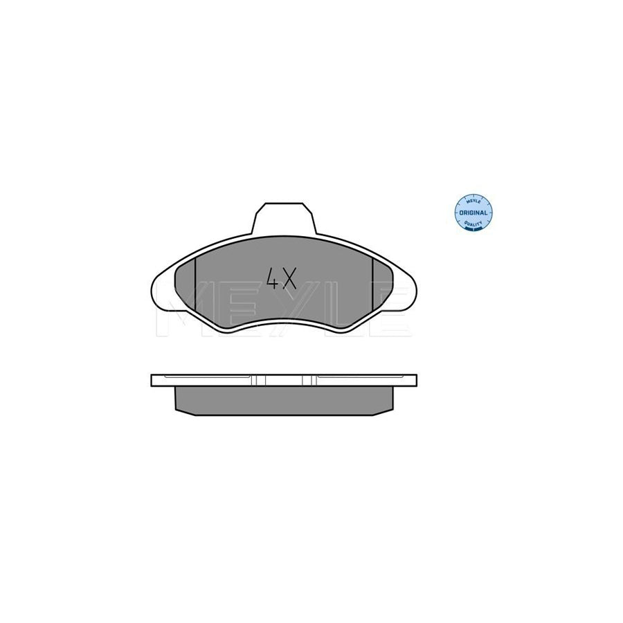 Meyle 025 211 7118 Brake Pad Set