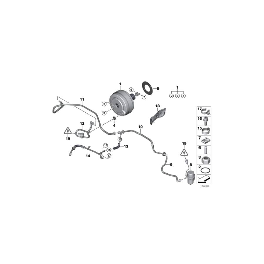 Genuine BMW 11612283929 E92 E93 E90 Hose Clamp (Inc. M3 & i8)