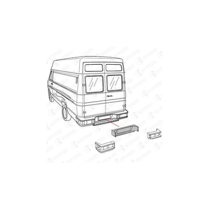 Covind 038/ 80 Rear Bumper for Iveco Daily II Dumptruck