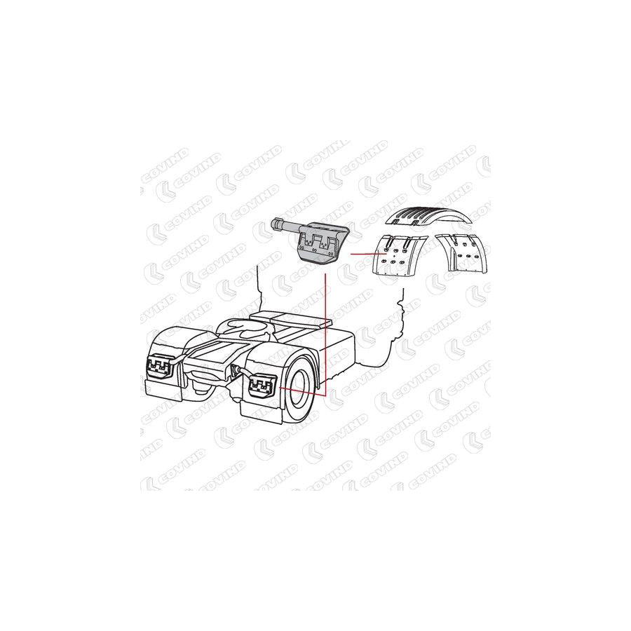 Covind Scr/525 Holder, Mudguard