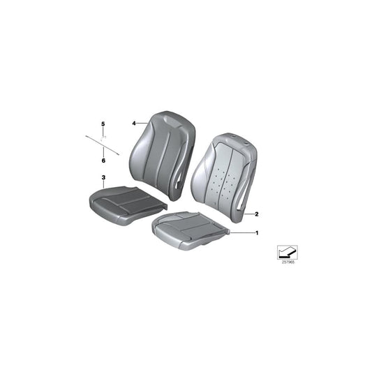 Genuine BMW 52107367509 Leather Cover For Basic Seat VENETOBEIGE (Inc. 418i, 430i & 420d)