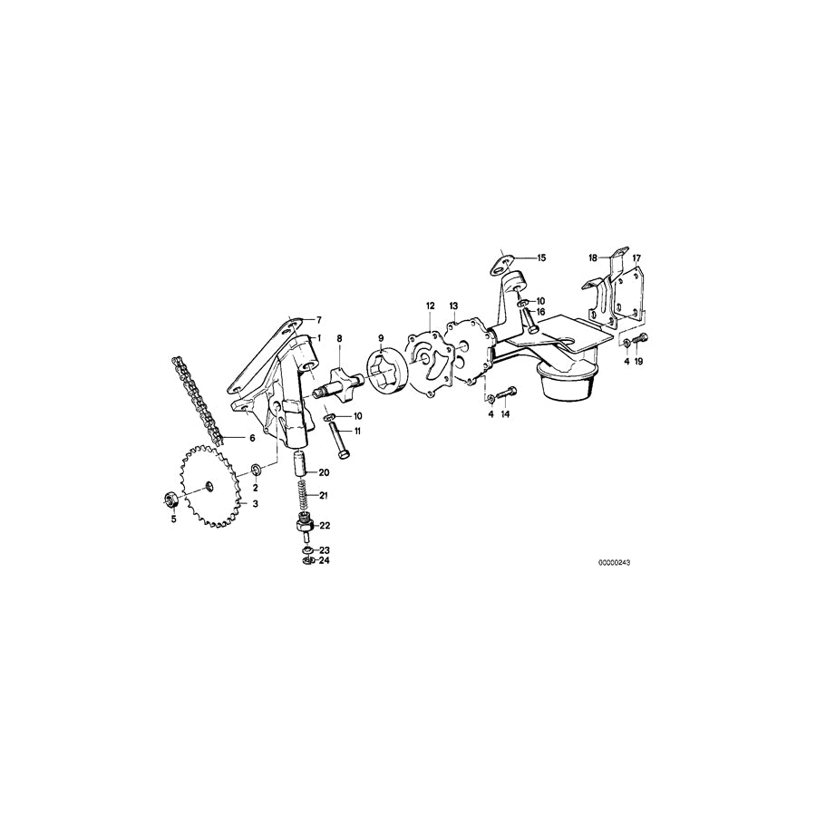 Genuine BMW 11411273054 E28 Guide Tube AT-FERTIGUNG (Inc. 525i, 535i & M5)