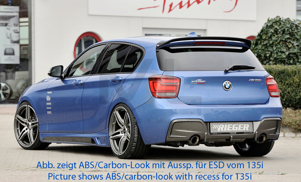 Rieger 00088061 BMW 1 Series F20 F21 Rear Diffuser 3 | ML Performance UK Car Parts