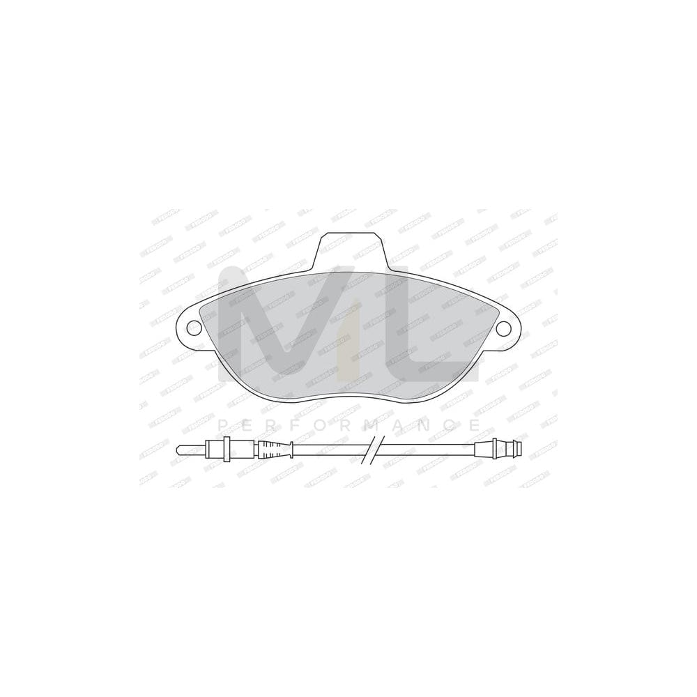 Ferodo Premier FDB1002 Brake Pad Set Incl. Wear Warning Contact