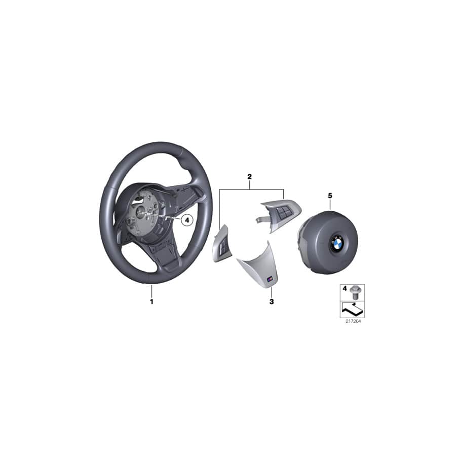 Genuine BMW 61317845540 E89 Set Of Multifunction Switches, M-Sport (Inc. Z4 20i, Z4 28i & Z4 30i)