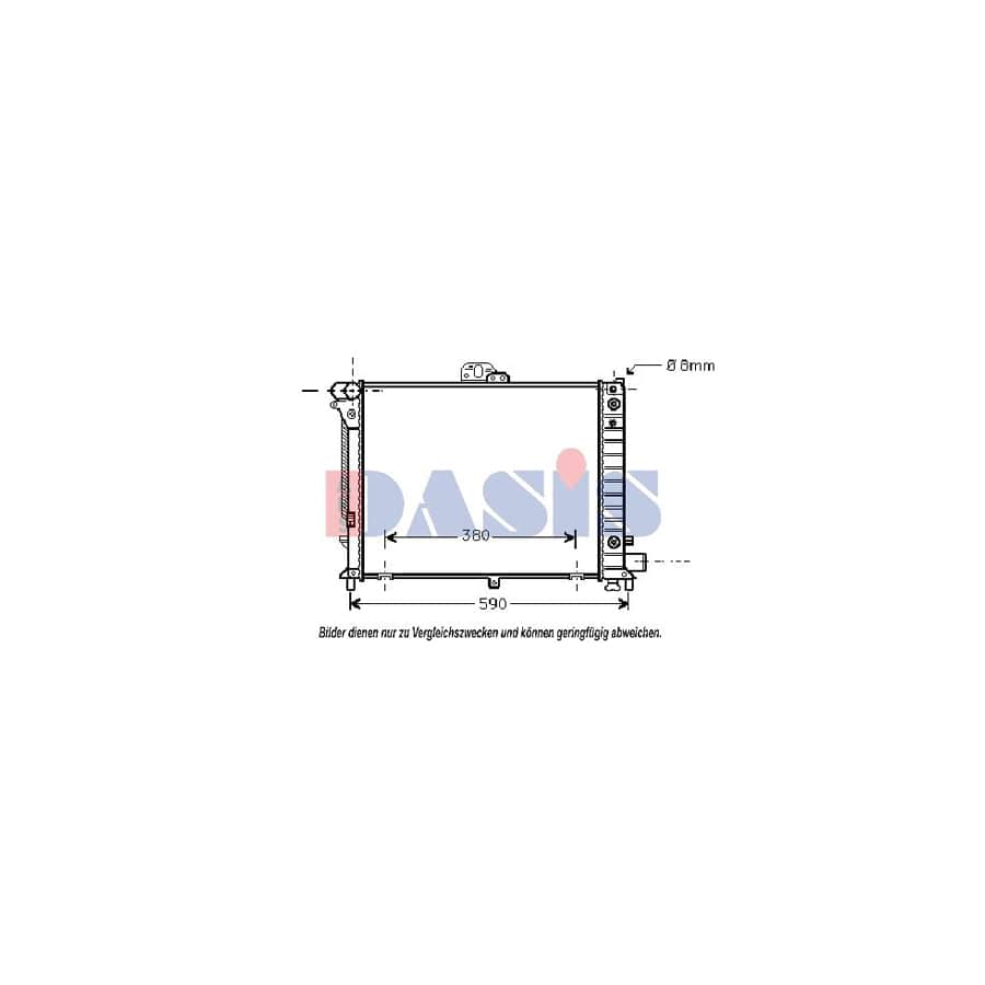 AKS Dasis 190006N Engine Radiator for Saab 9000